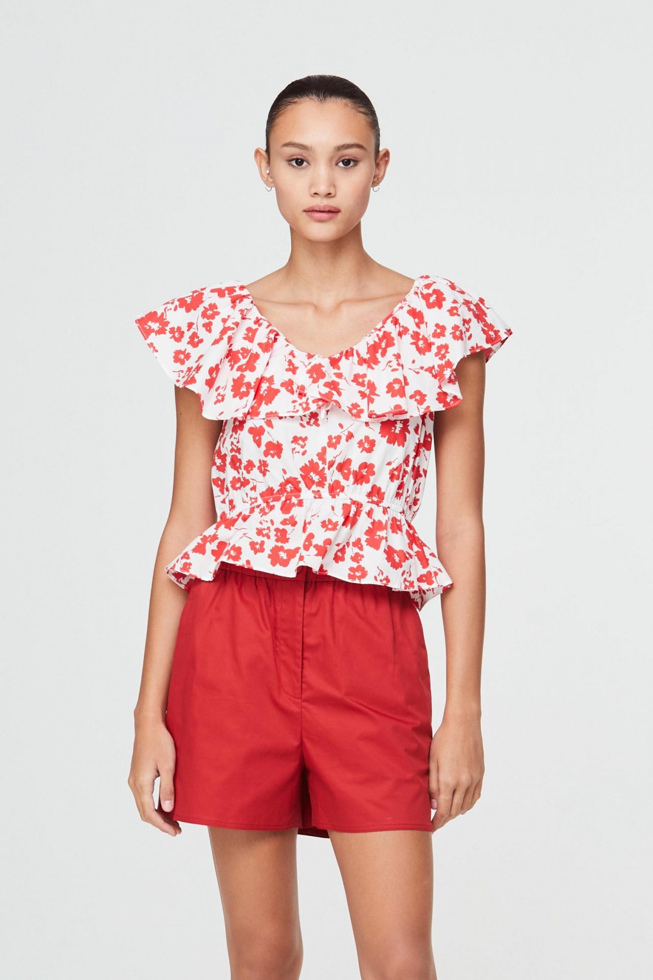 Printed Floral Blouse - iORA MALAYSIA