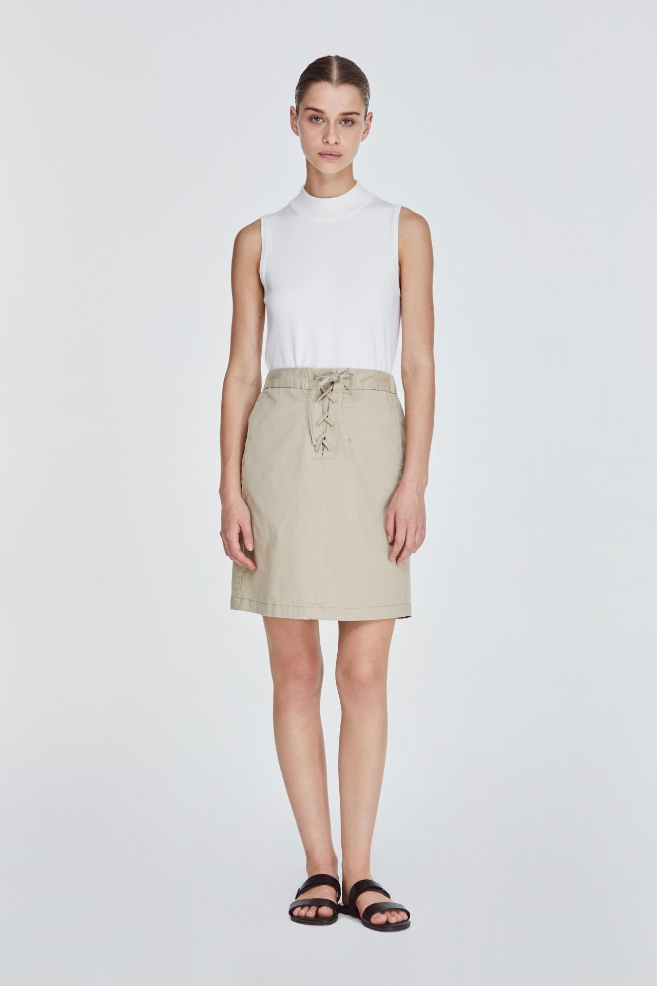 Elasticated Corset Lace Skirt - iORA SINGAPORE