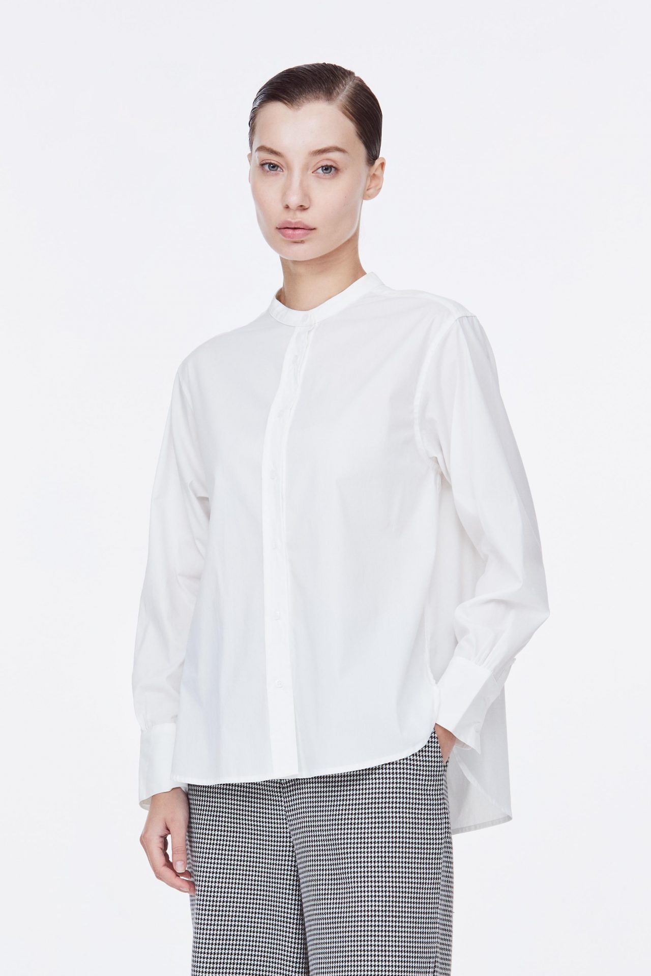 Basic Shirt Blouse - iORA SINGAPORE