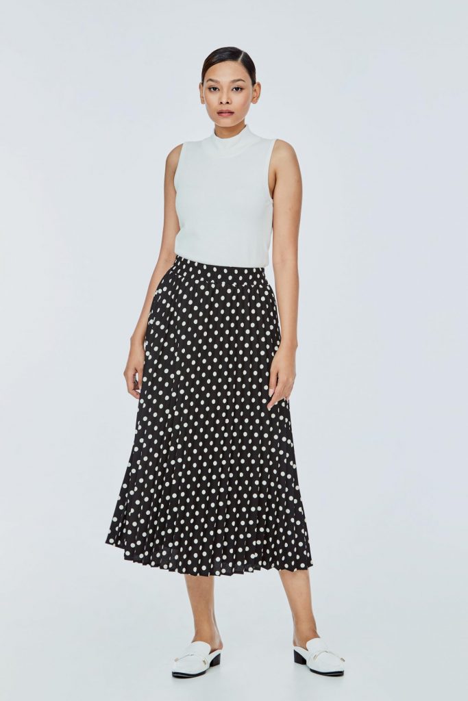 Printed Pleated Skirt - iORA SINGAPORE